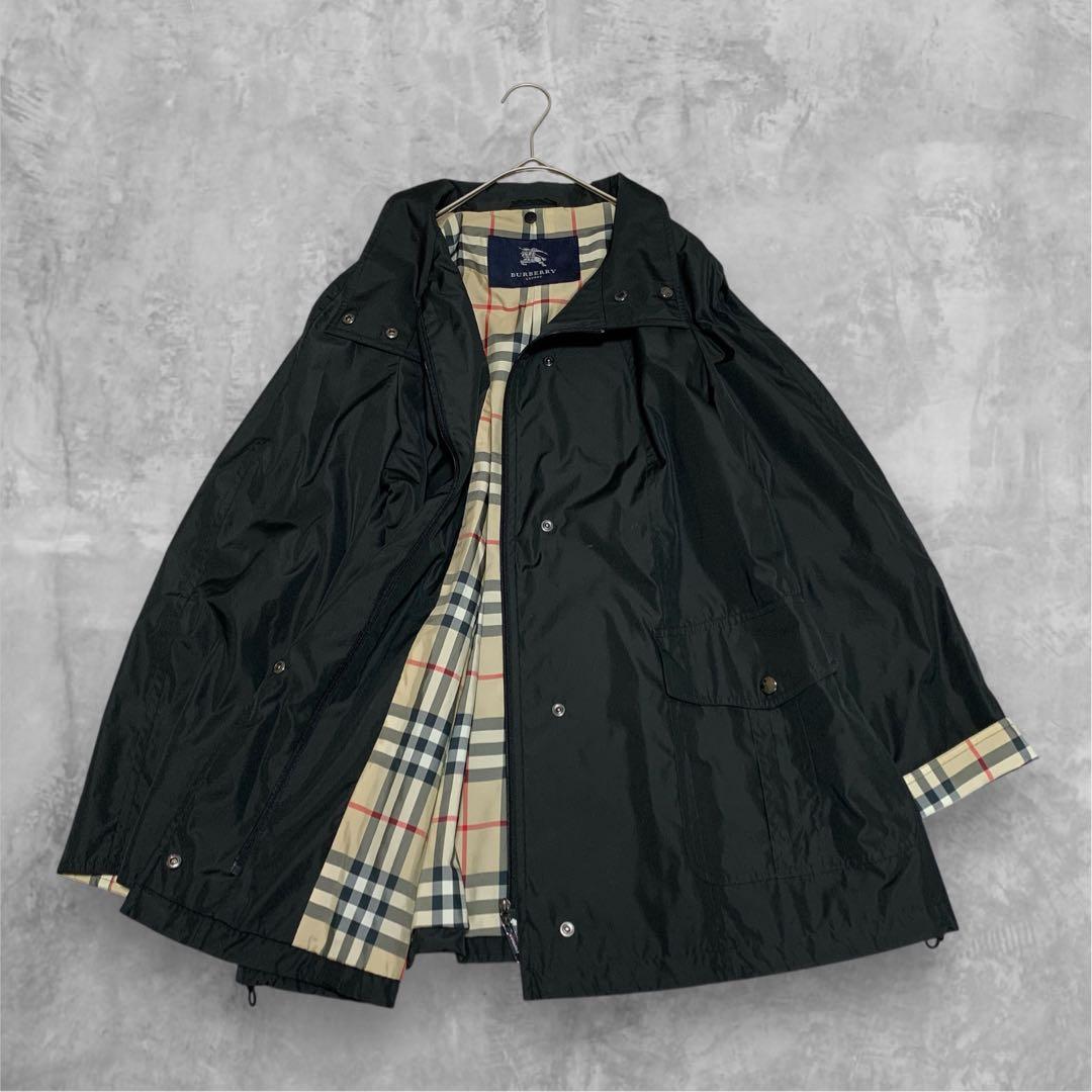 バーバリーロンドン マウンテンパーカー ノバチェック ブラック 9号