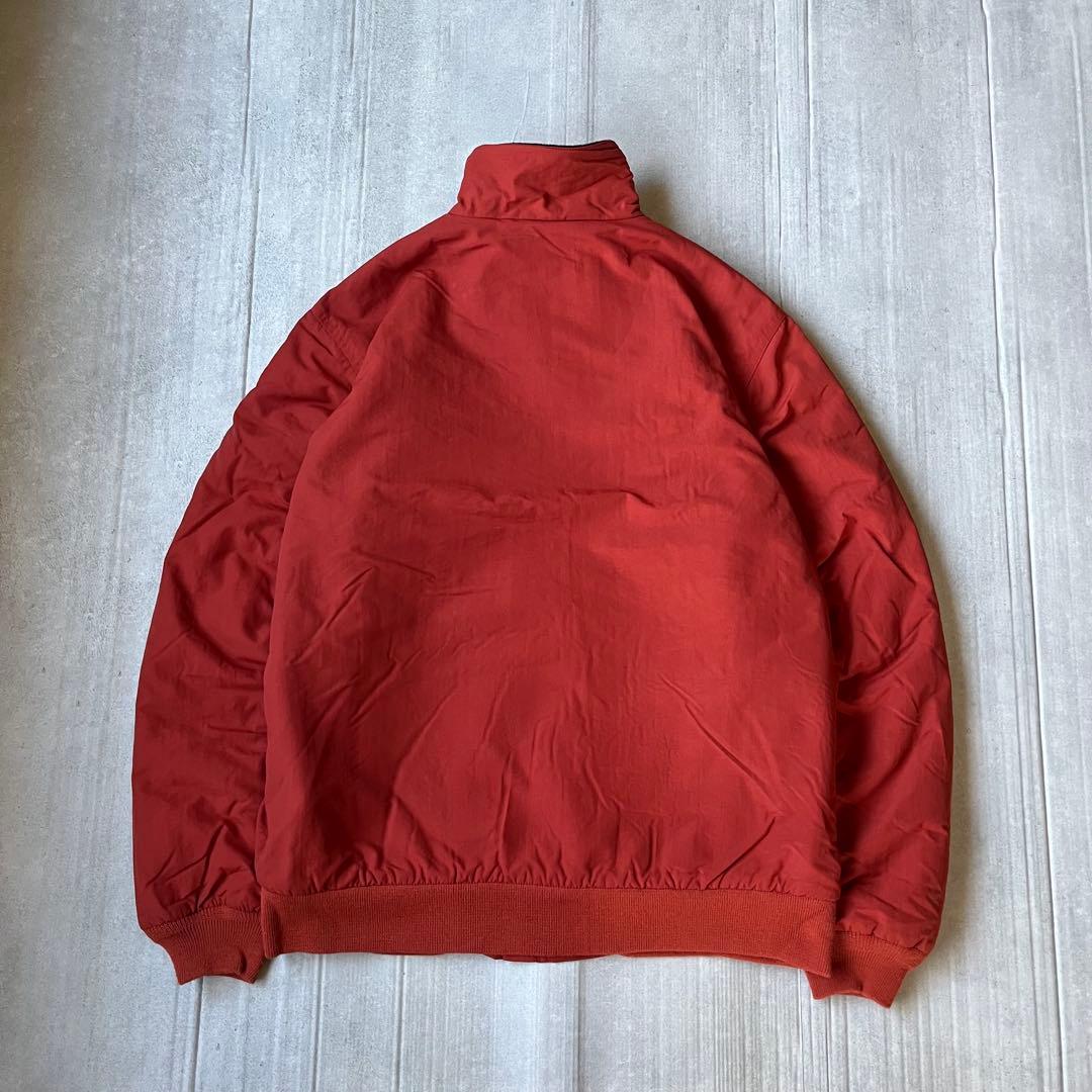 90s L.L.Bean ウォームアップジャケット 裏フリース オレンジ S