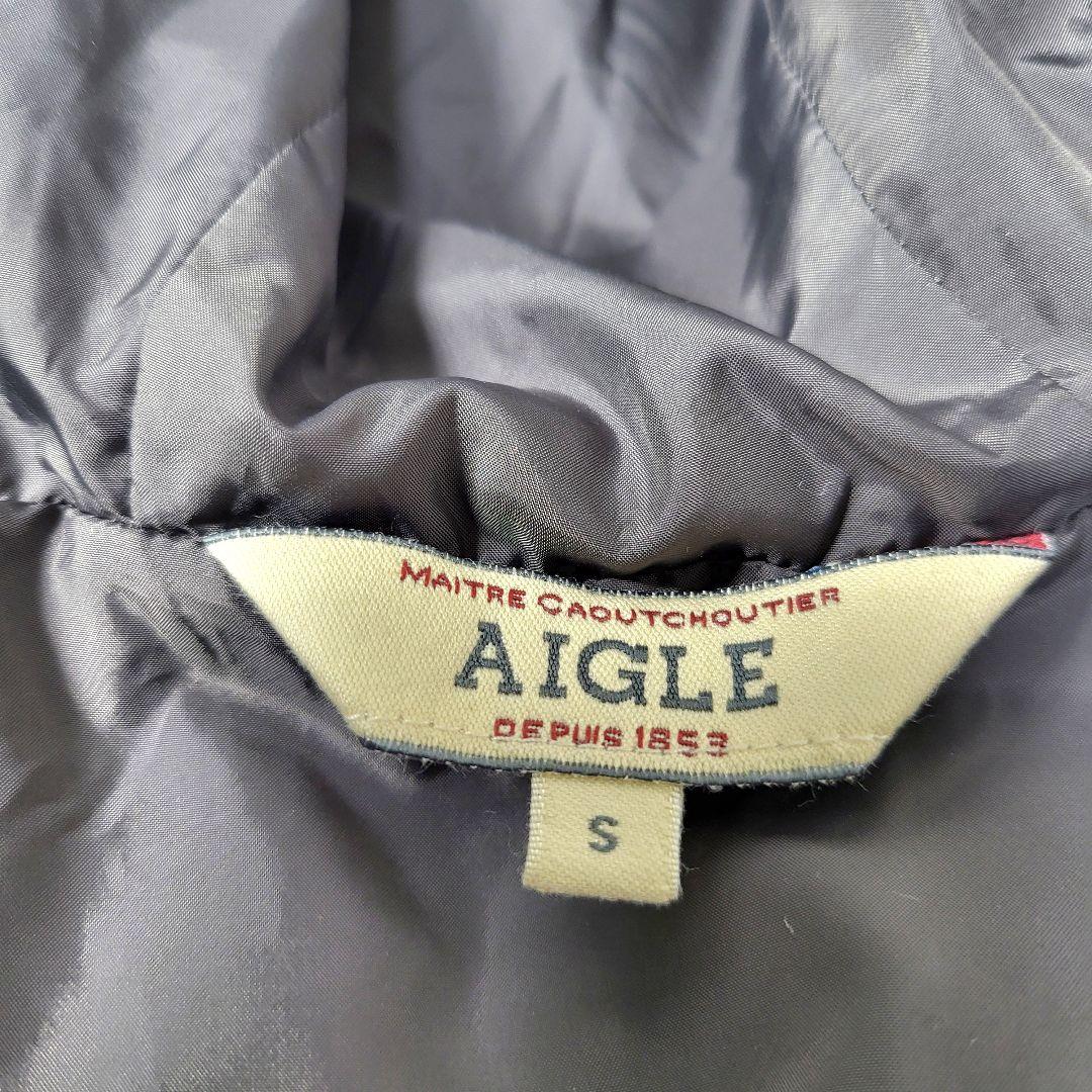 極美品】AIGLE バベリーポンチョダウン ブルー S - メルカリ