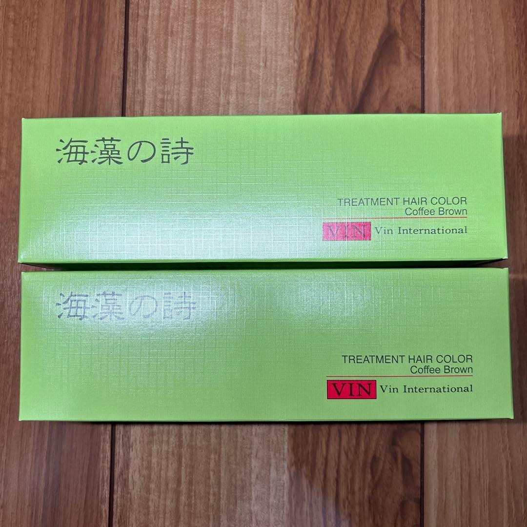海藻の詩 トリートメントヘアカラー コーヒーブラウン✖️② - メルカリ