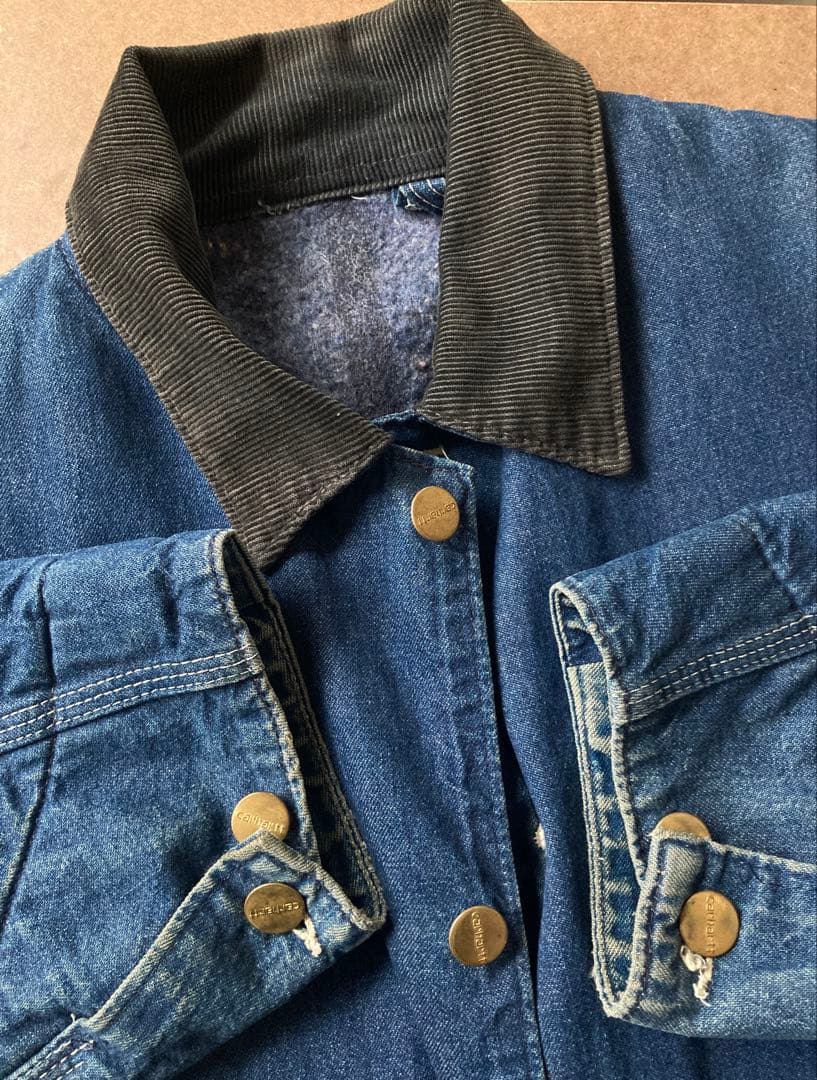 希少 星タグ Carhartt ミシガン チョアコート デニムUSA製 46 - メルカリ