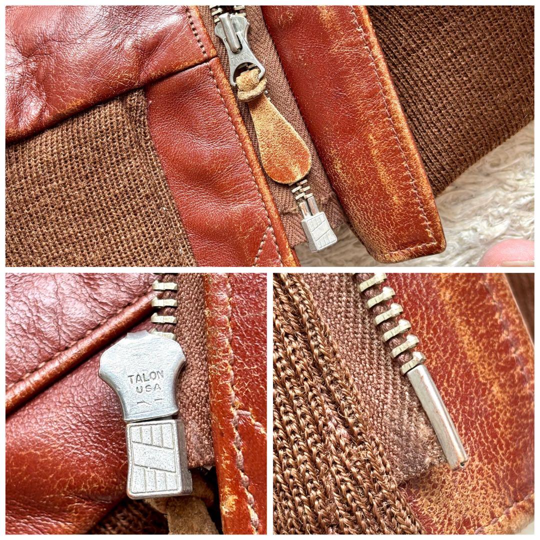 旧リアルマッコイズ A-2 フライトジャケット 実名復刻 ラセット