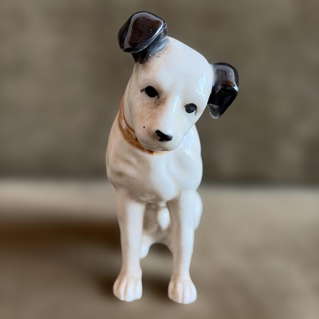 ビクター犬 昭和レトロ 置き物 陶器 犬 アンティーク 骨董品