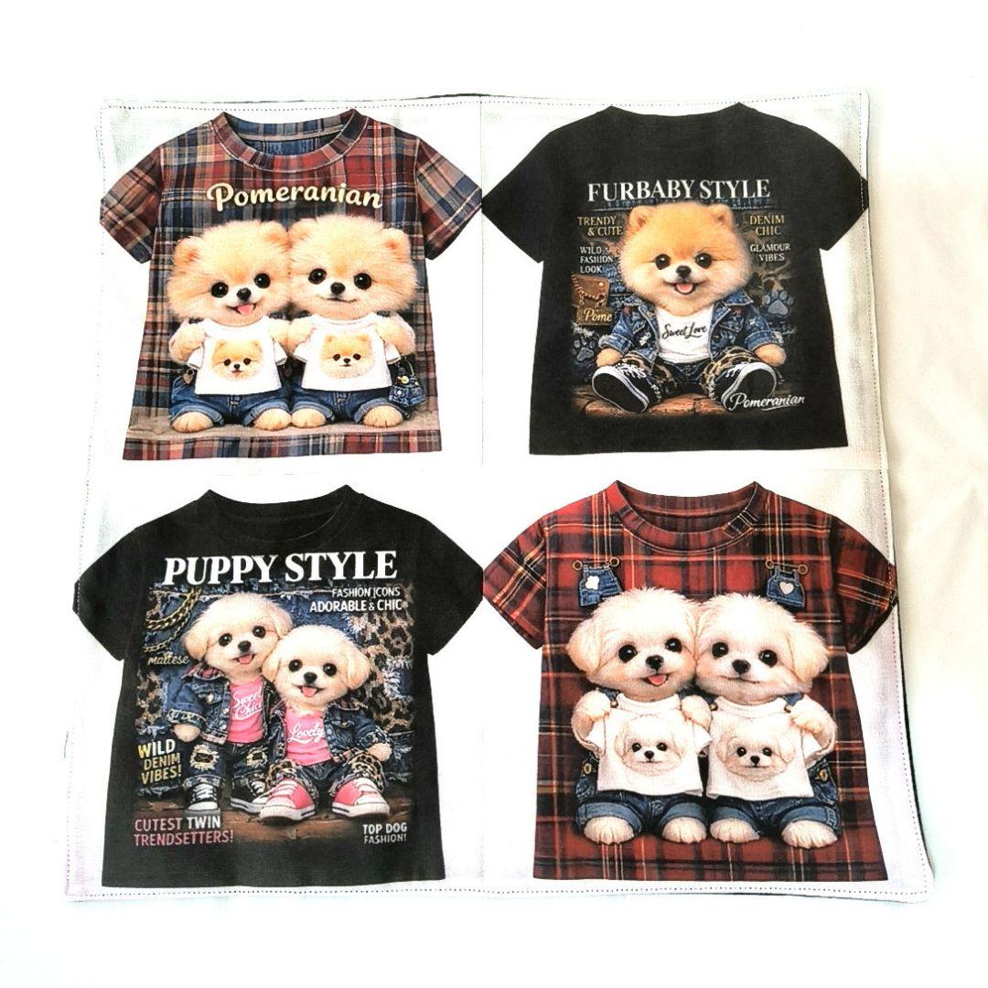 Yourelia様】ハンドメイドオーダー☆犬☆ガーゼハンカチ 9点 - メルカリ