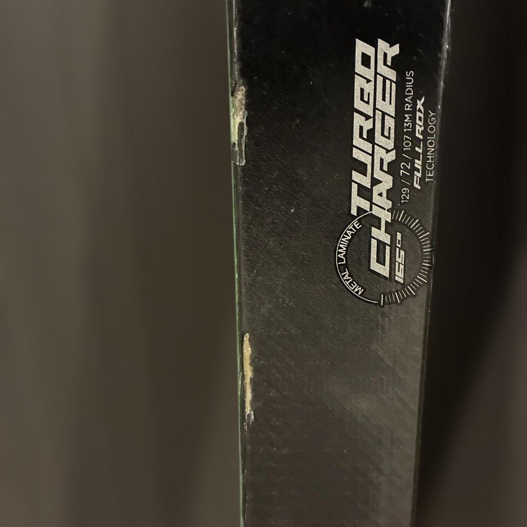 K2 スキー板 165cm ブラック/グリーン ターボチャージャー