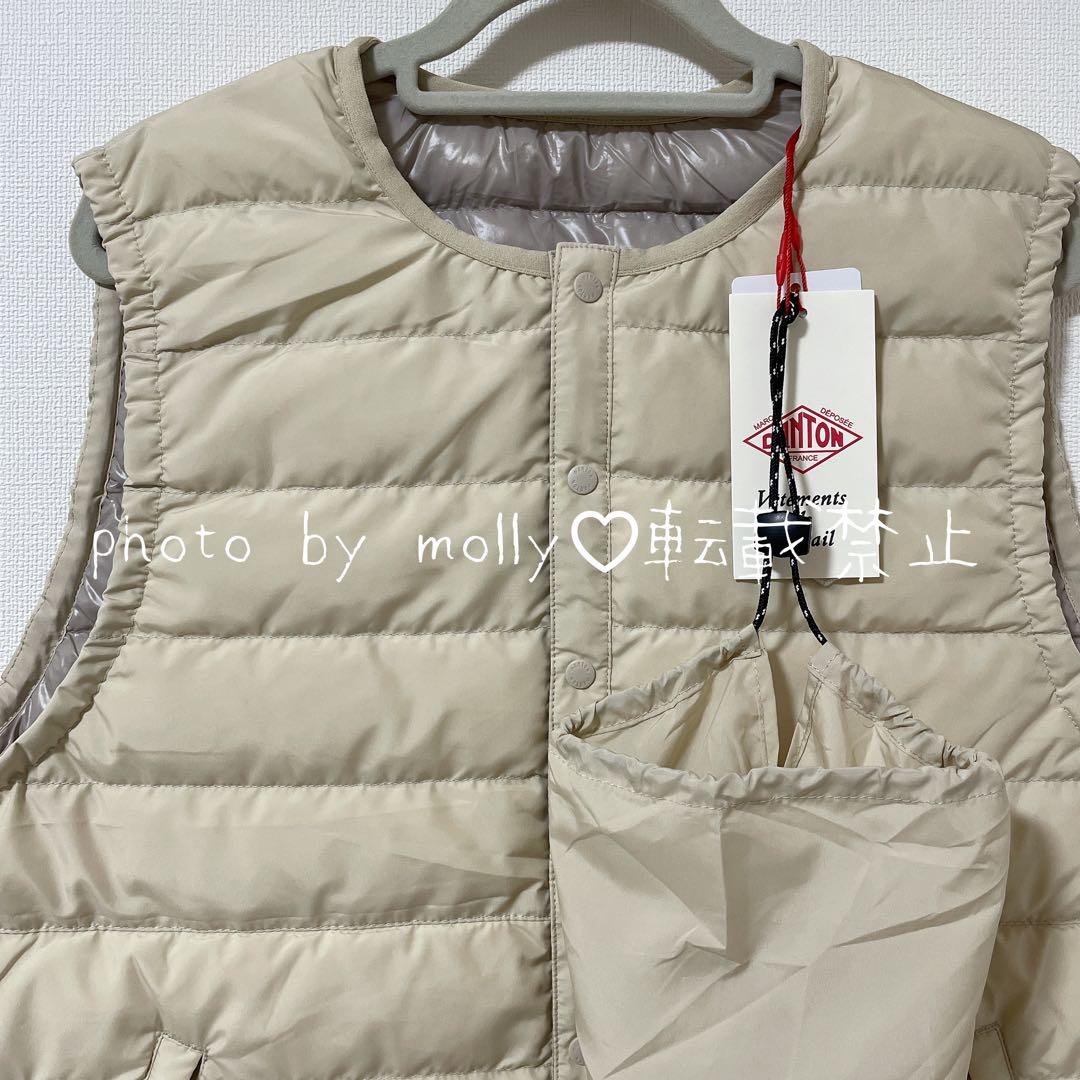 ダントン　インナーダウンクルーネックベスト