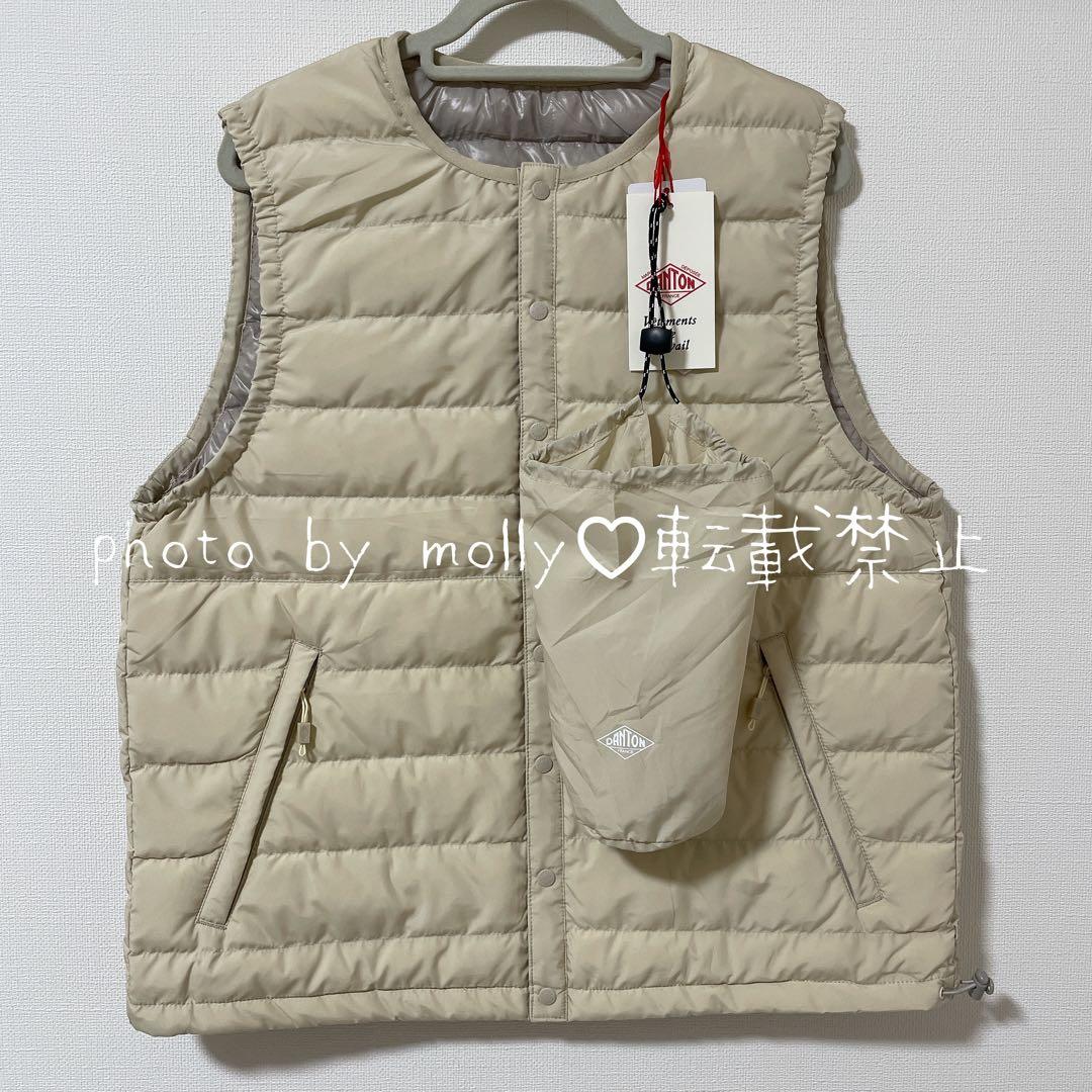 ダントン　インナーダウンクルーネックベスト