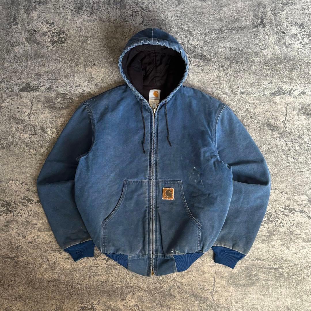 宇*C様 【レア】Carhartt カーハートアクティブジャケットブルーJ68
