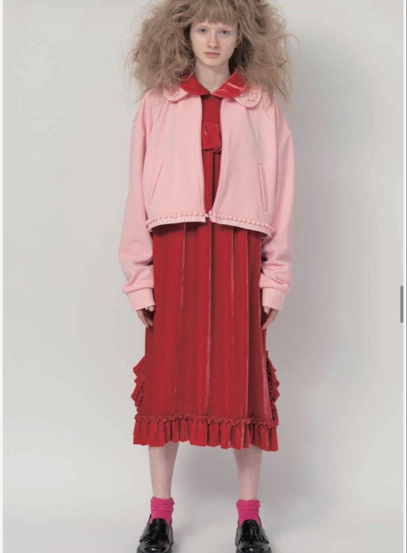 2025FW コムデギャルソンガール ポンポン ジャージ ピンク Sサイズ