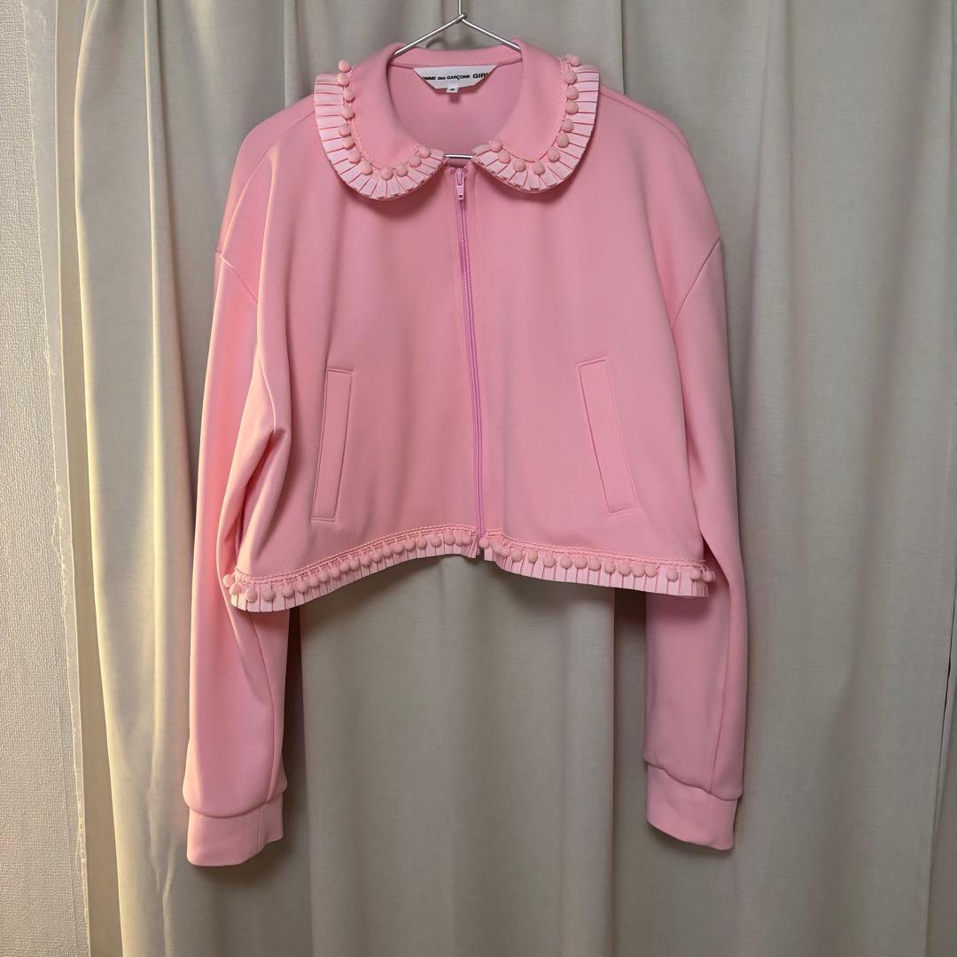 2025FW コムデギャルソンガール ポンポン ジャージ ピンク Sサイズ