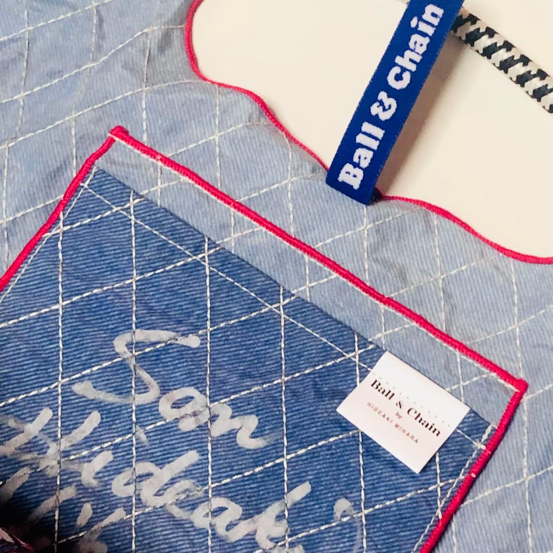 新品】ボールアンドチェーン 表参道店限定 デニム Lサイズ ♡サイン