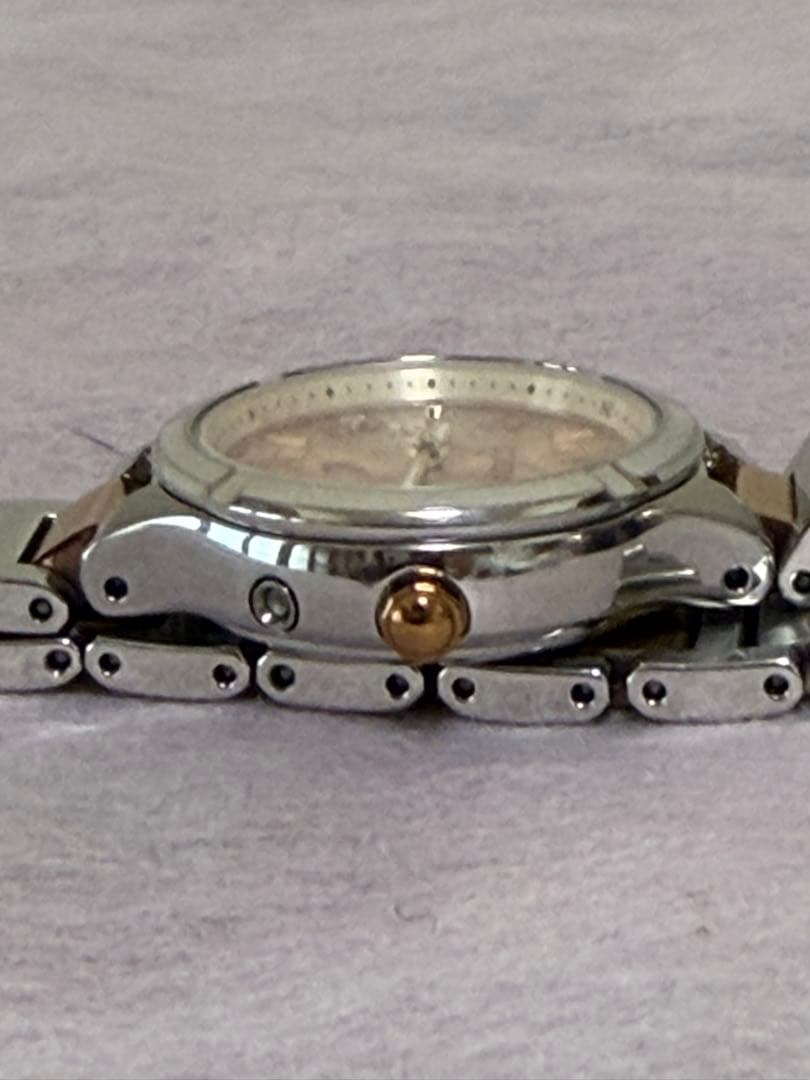 74】シチズン クロスシーxC チタン ピンク文字盤 H058 電波ソーラー