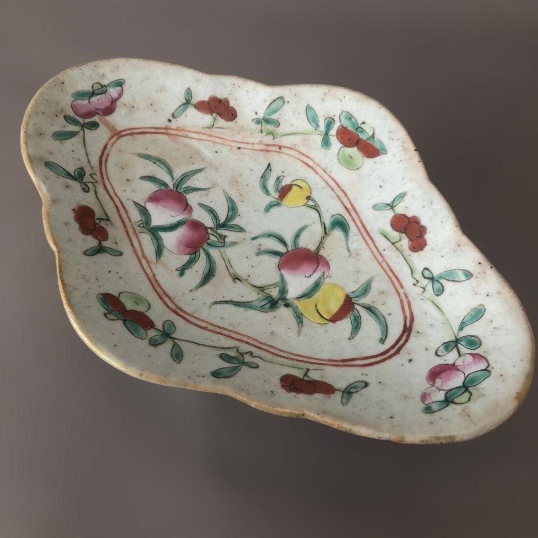 中国陶器　花柄彩色の食器 アンティーク皿 中国アンティーク皿の通販 by huang's shop｜ラクマ
