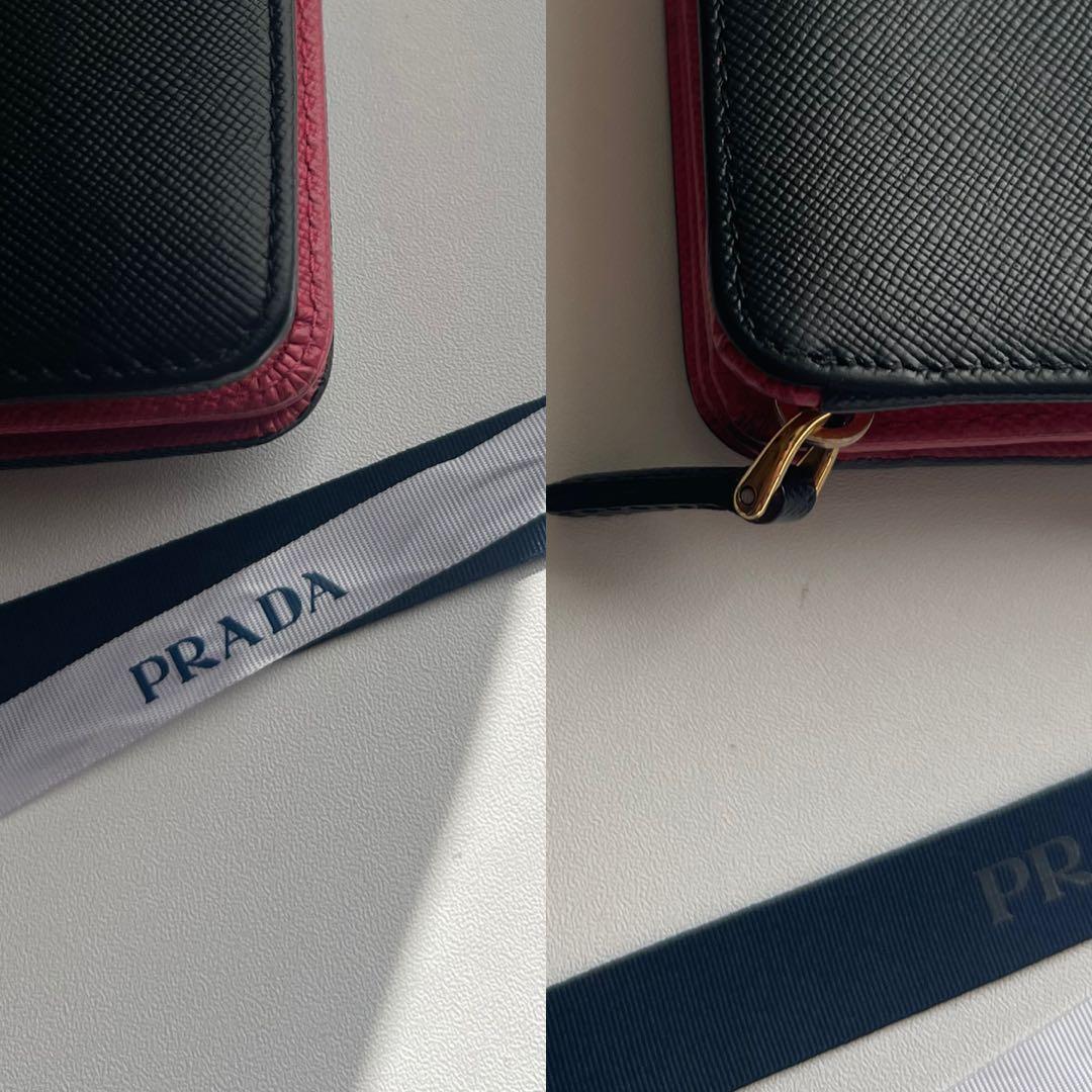 108 極上美品 PRADA プラダ 2つ折り財布