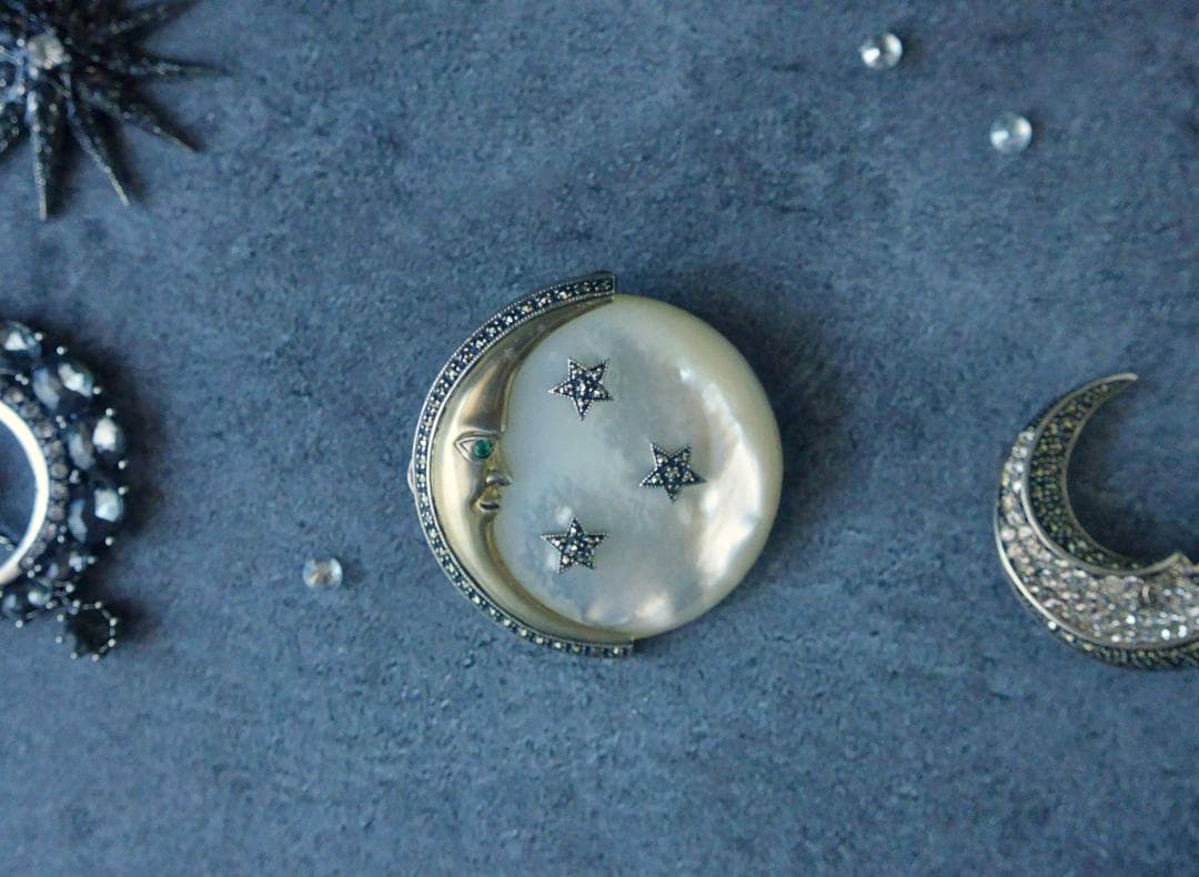 LUKEVI-アメリカンヴィンテージ マザーオブパール エメラルドの瞳を