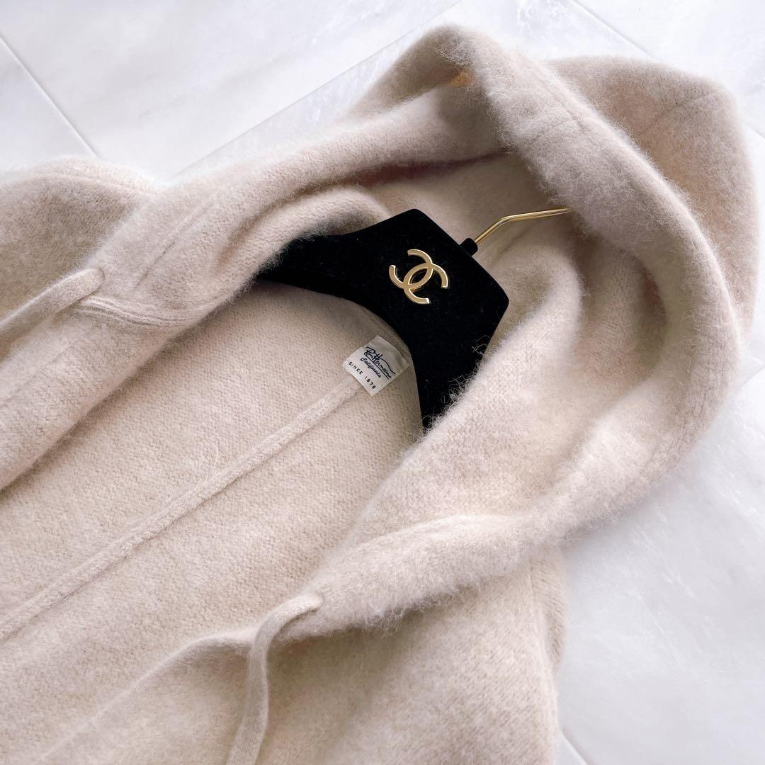 美品✨ロンハーマン ラクーンファー ポンチョ ケープ コート フード