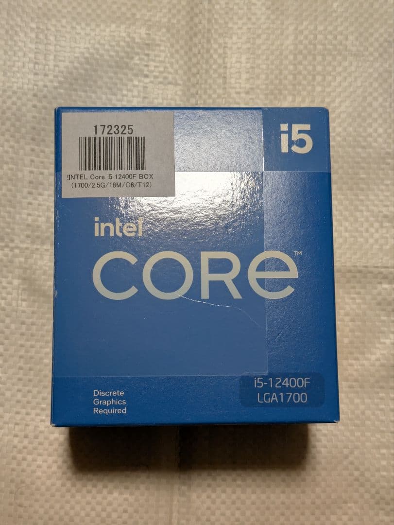 Intel Core i5-12400F + B660 +AK400(未開封)