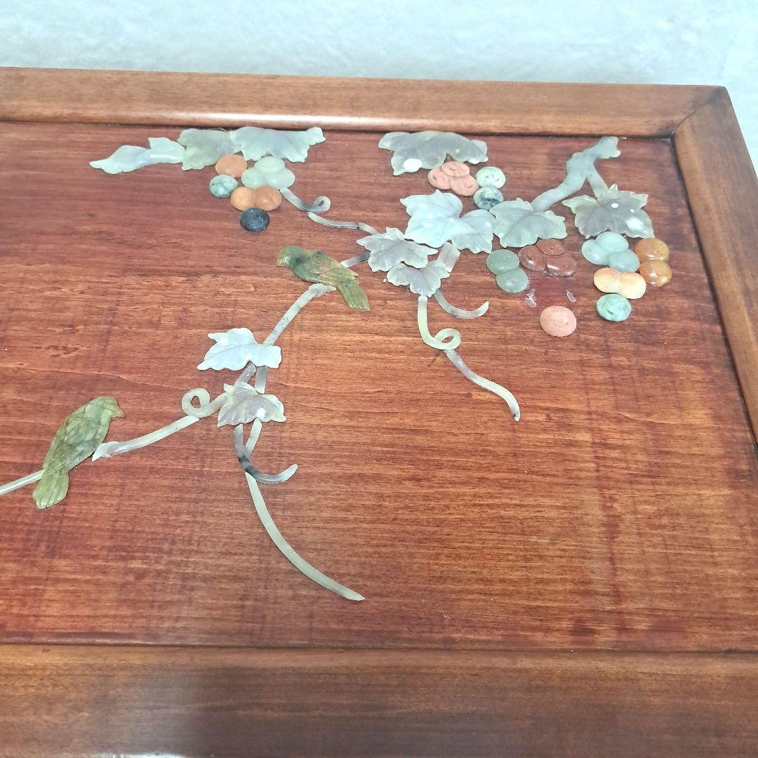 美術品 希少 石細工 中国 チェスト 工芸品 箪笥 骨董 アンティーク