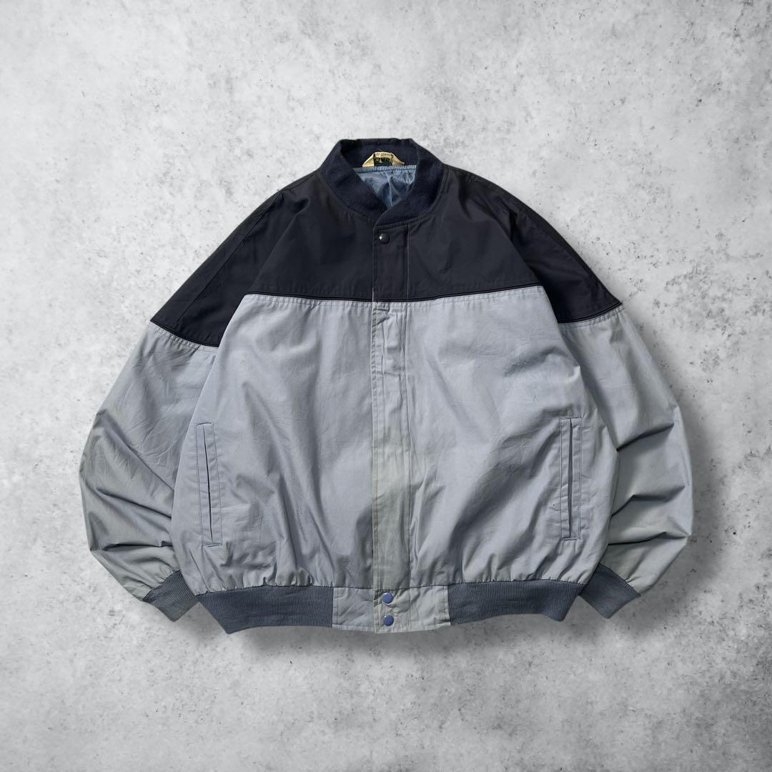 90sヴィンテージダービージャケットカップショルダーブルー系XL〜2XL