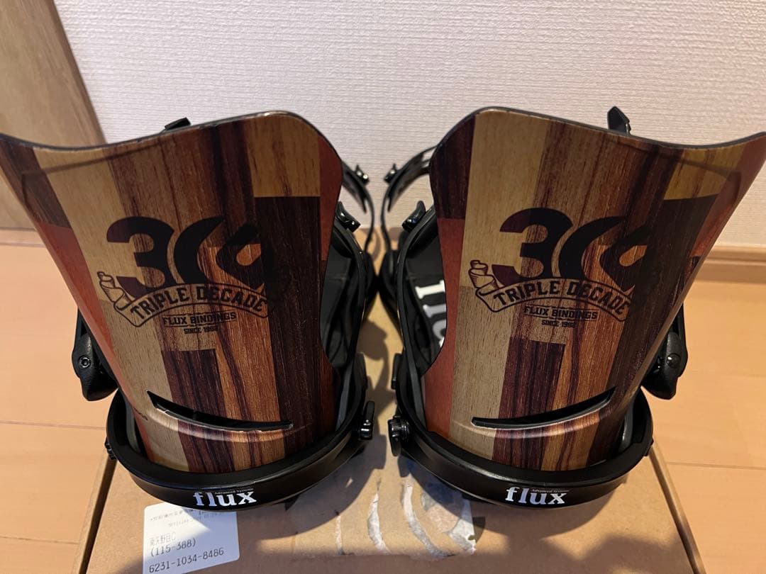 FLUX DS ビンディング ブラック M 木目調 30周年記念モデル