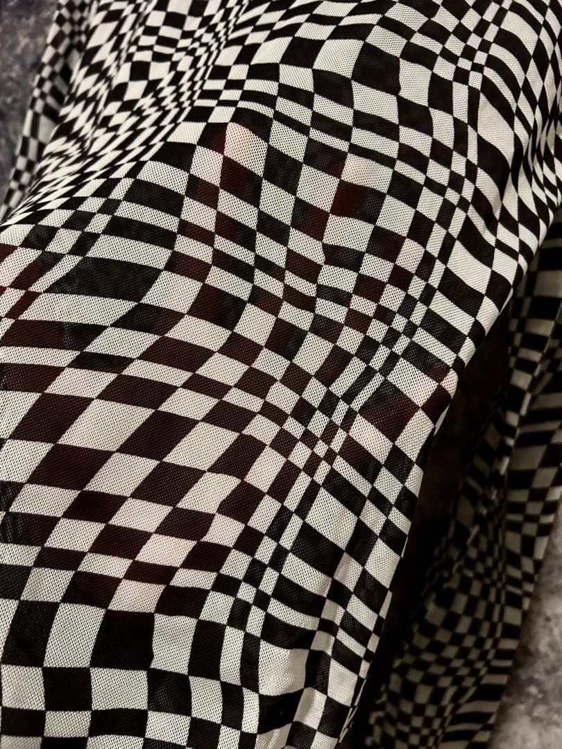 Y2K archive punk grunge セカンドスキン メッシュニット - メルカリ