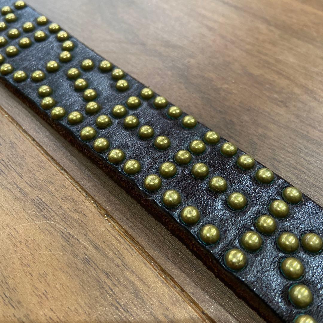 HIDE AND SEEK別注 HTC ナローベルト オレンジ&クリアストーン - メルカリ