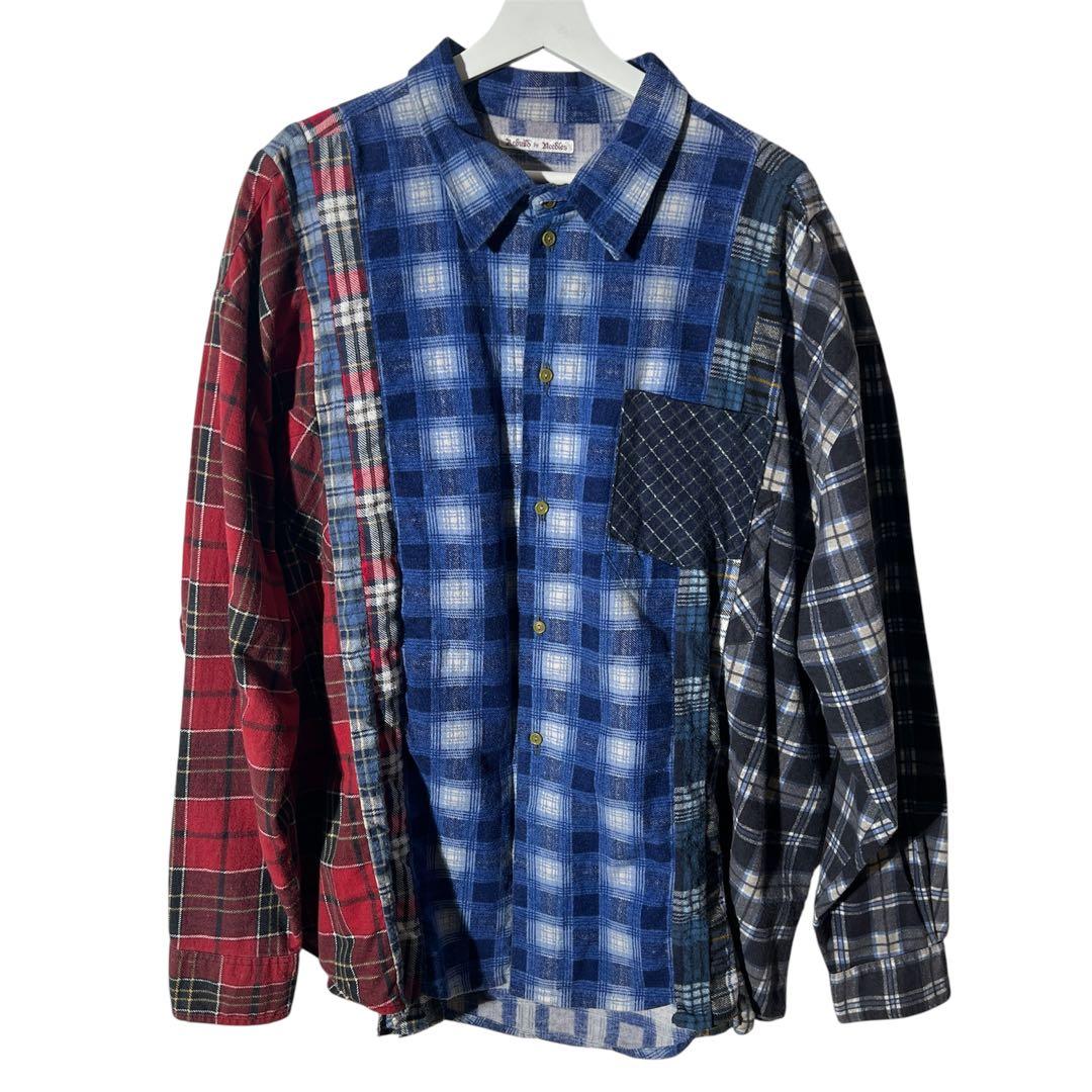 Rebuild by Needles 再構築 ニードルス チェック シャツ 長袖 - メルカリ