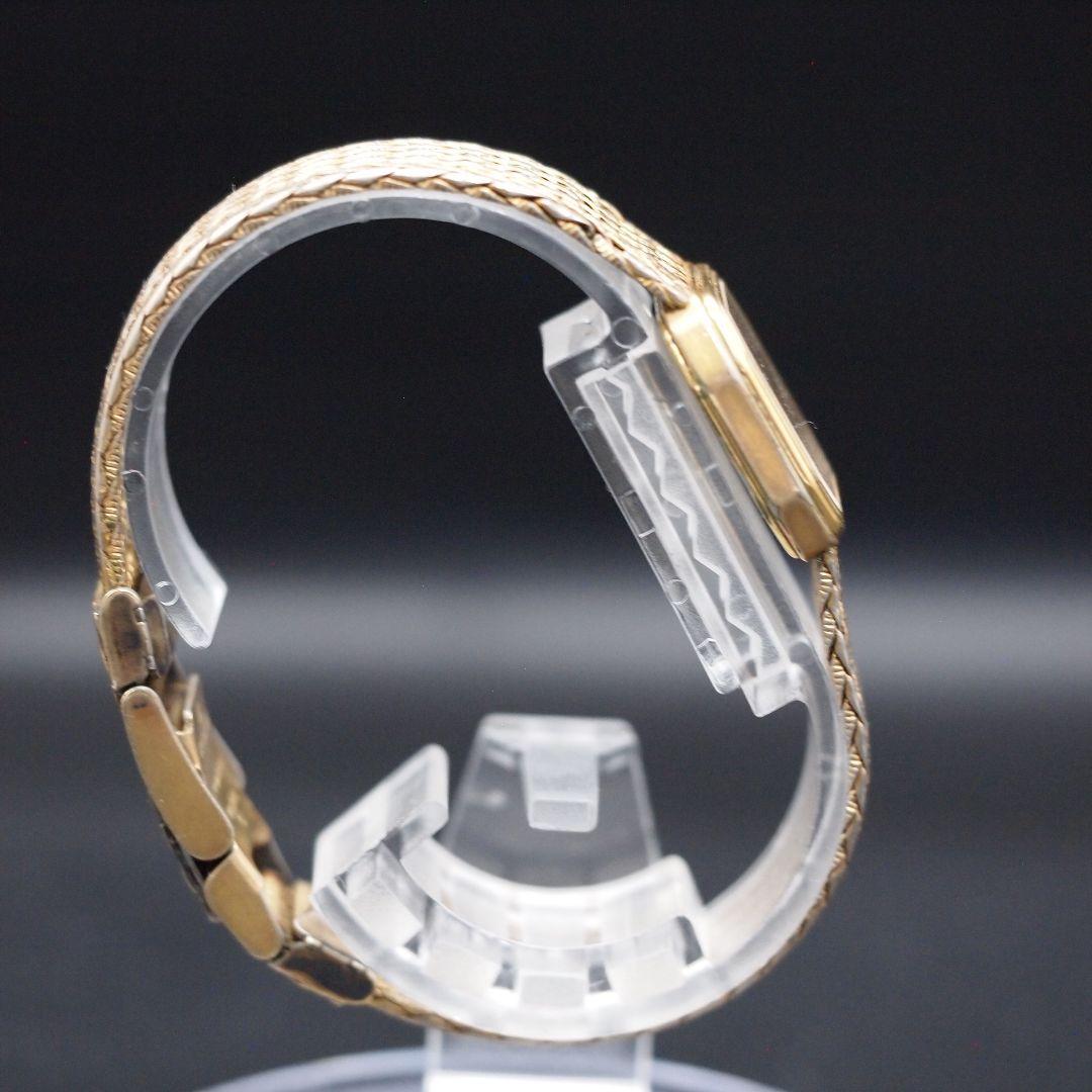 オメガ デヴィル 10K RGP ゴールド文字盤 レディース 手巻き 不動