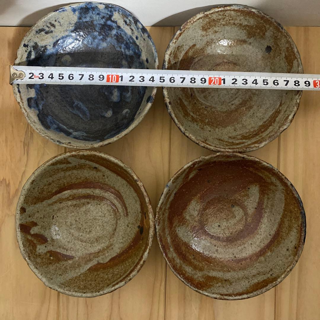 小野哲平　茶碗×4