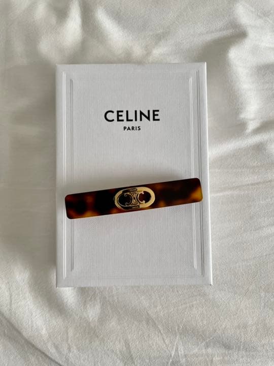 CELINE べっ甲 バレッタ ヘアアクセサリー