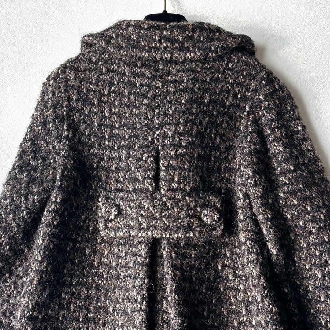 MaxMara アルパカ　モヘア　ロングコート　ビジュー　Aライン　40