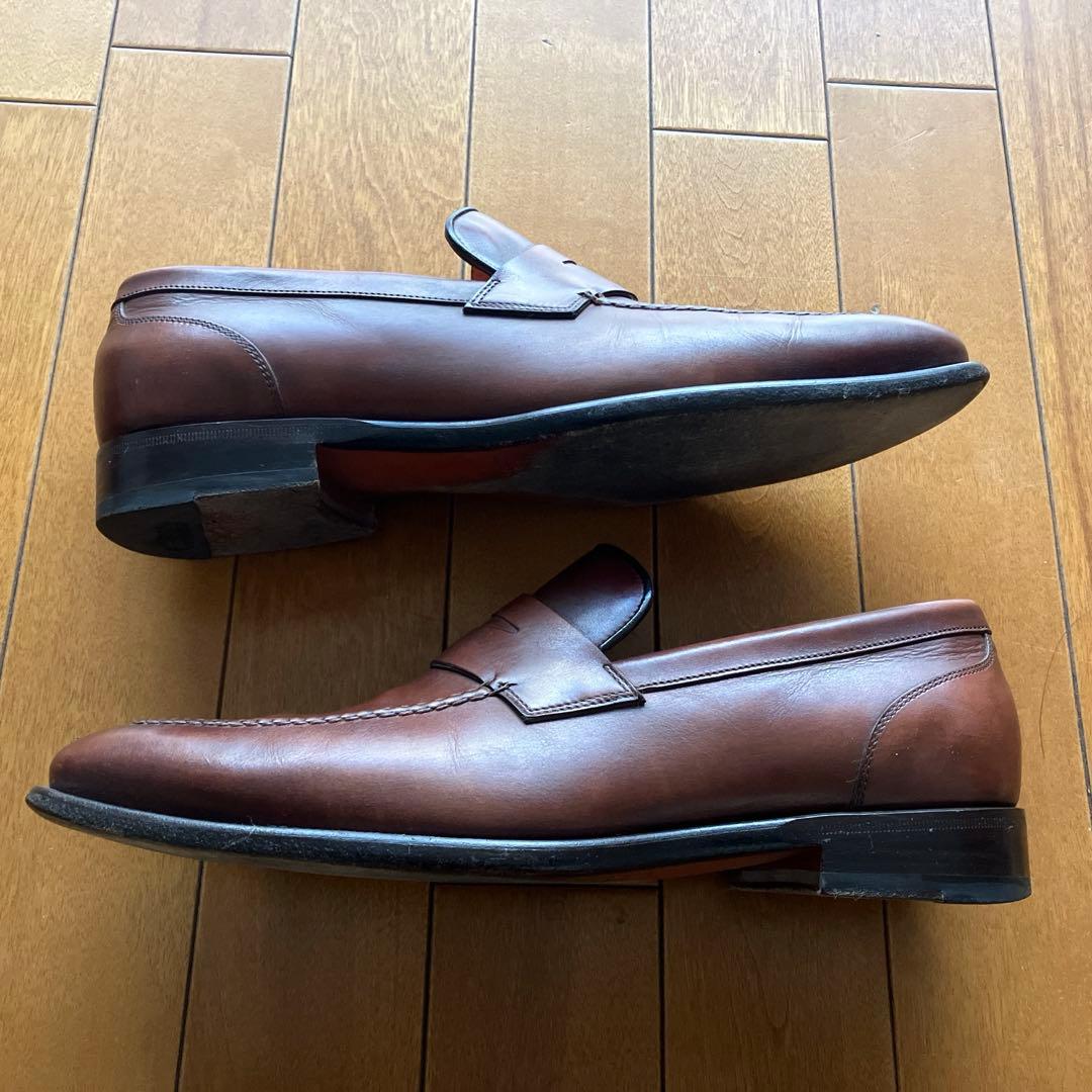 お値引き. 美品⭐サントーニ　ローファー　ブラウン　サイズ7
