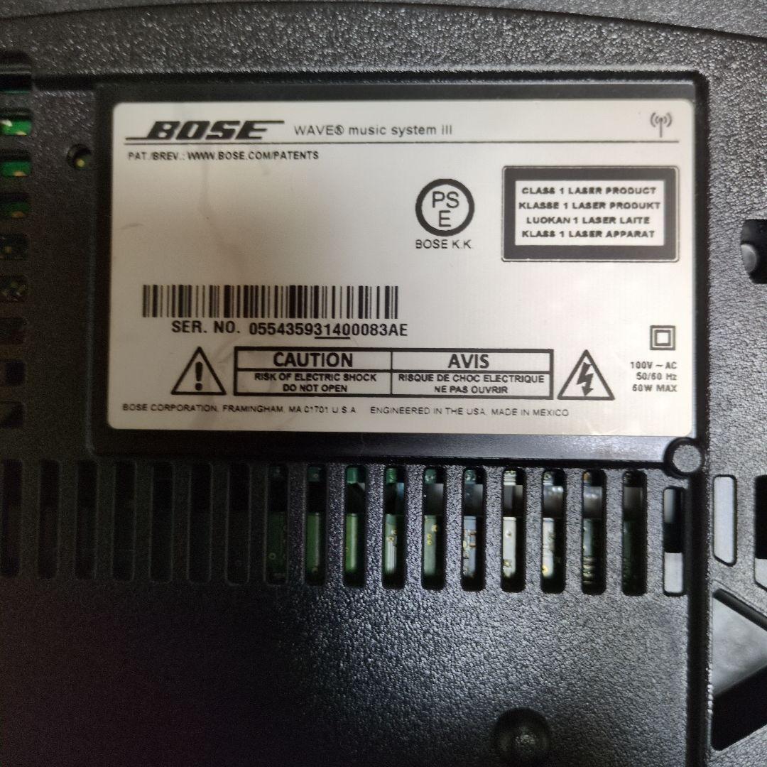 BOSE Wave Music System Ⅲ完動品ワイドFM純正各種付属取説 - メルカリ
