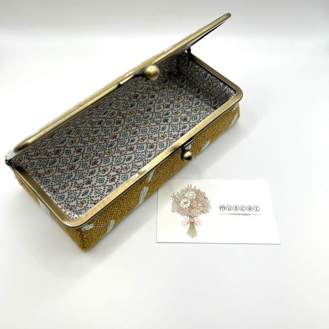 みや⚮̈ ミナペルホネン/ボックスがま口・大/2点まとめ