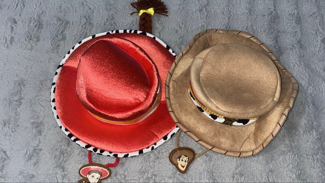 トイストーリー・ウッディ&ジェシー帽子 トイストーリー ウッディとジェシーの帽子セット ファンキャップ