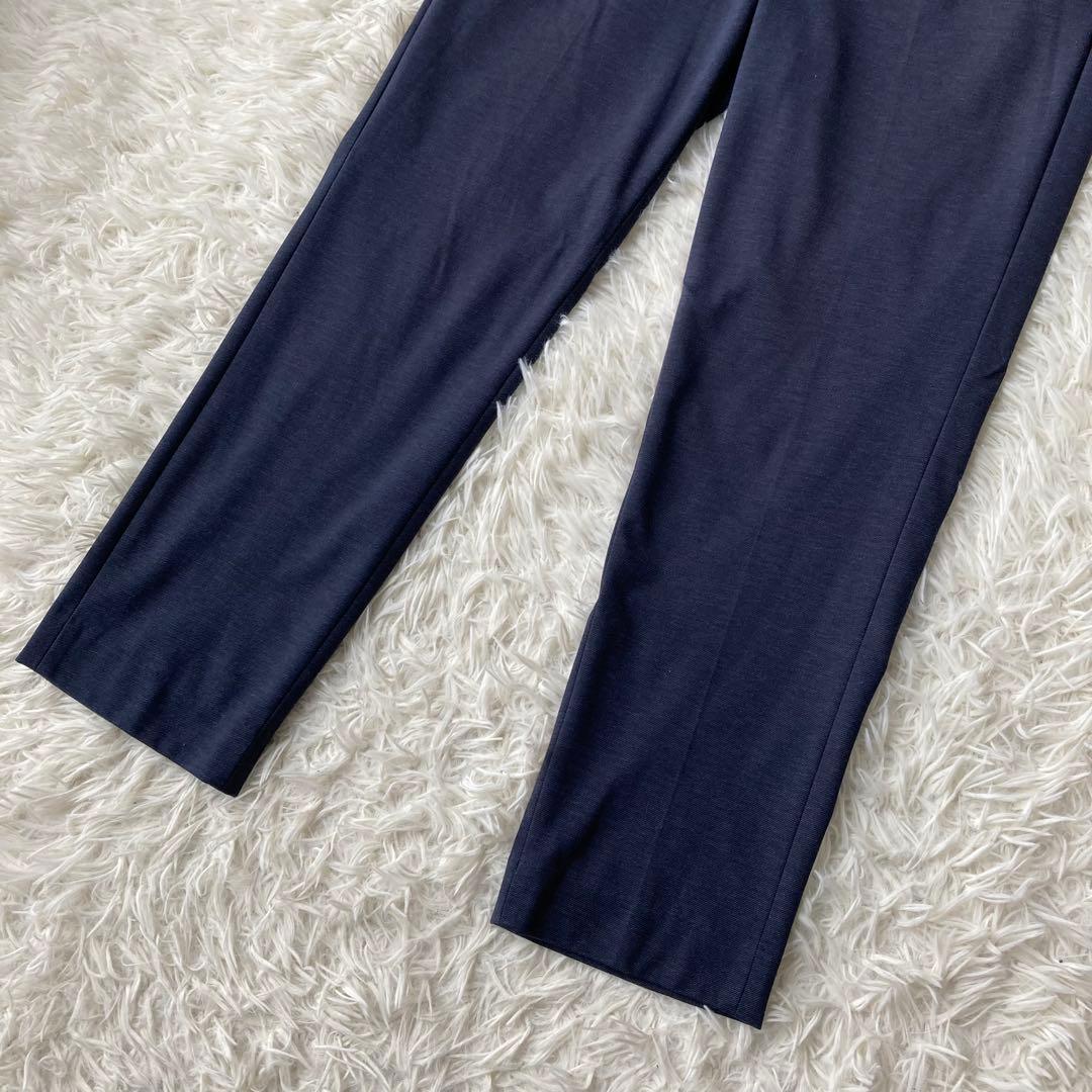 【美品】 UNITED ARROWS ノーカラー セットアップ　ネイビー　38