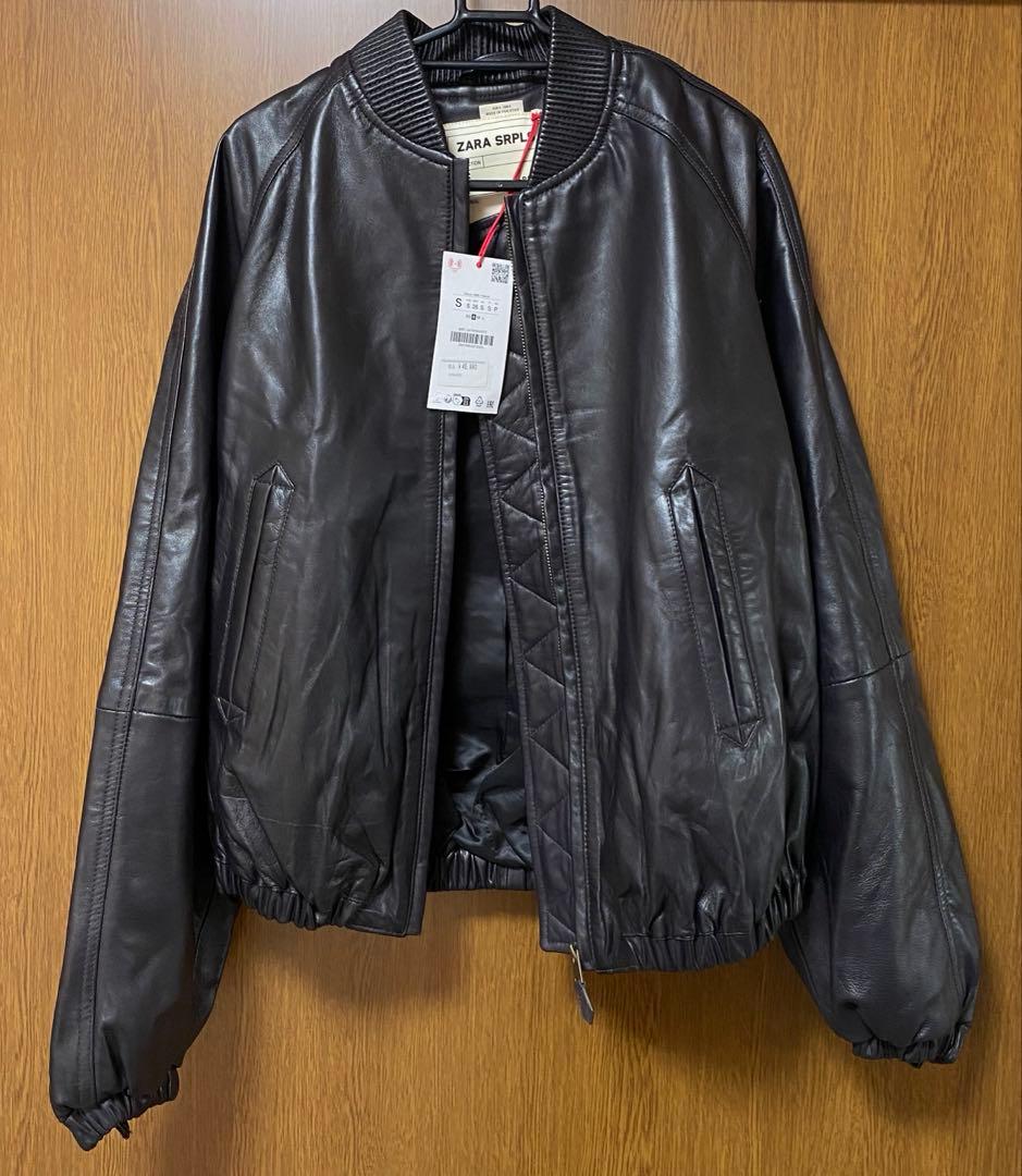 ZARA CCNレザーボンバージャケット　新品　タグ付き　S SRPLS