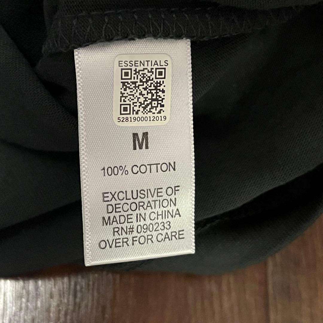 Fog Essentials tシャツ　長袖　ブラック　花卉カットソー　黒　ロゴ