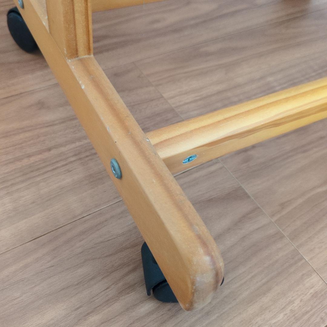 木製スタンドミラー キャスター付き