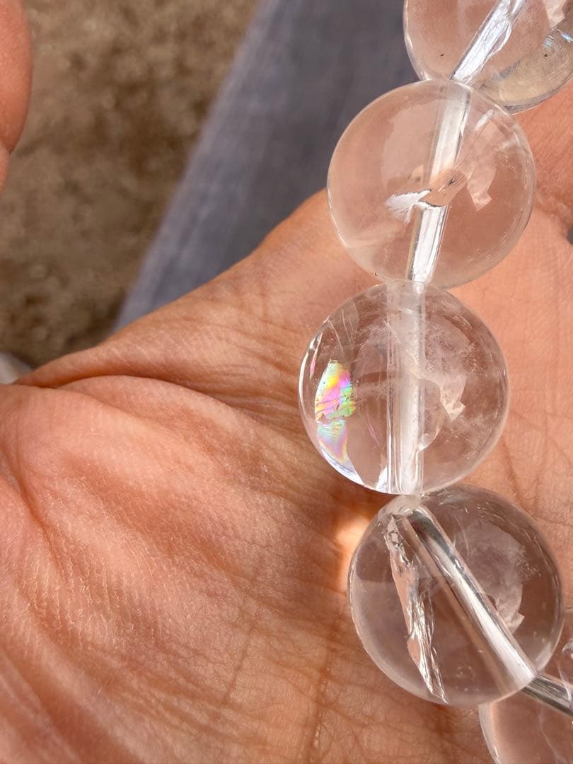 希少◇コロンビア産 レムリアンシードクリスタル　13.5mm　ブレスレット