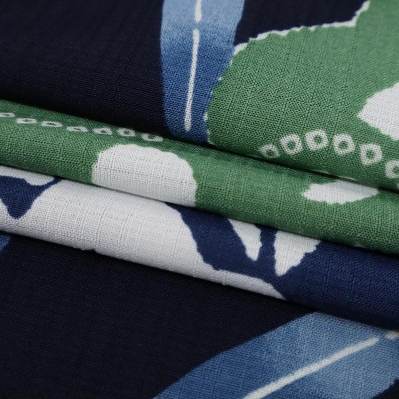 《洗える浴衣♪セオアルファ◆雲文に飛びうさぎ■夏着物■紺色◆化繊◆UA5-42》