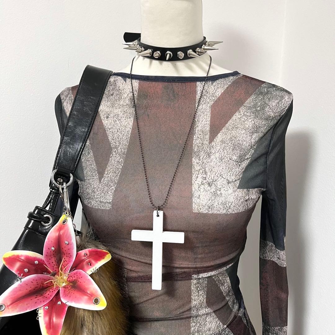 Y2K ギャル グランジ archive ネックレス 十字架 - メルカリ