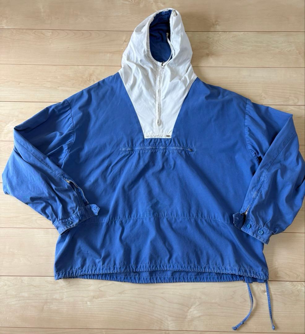 90s j.crew コットン アノラック パーカー 巨人タグ - メルカリ