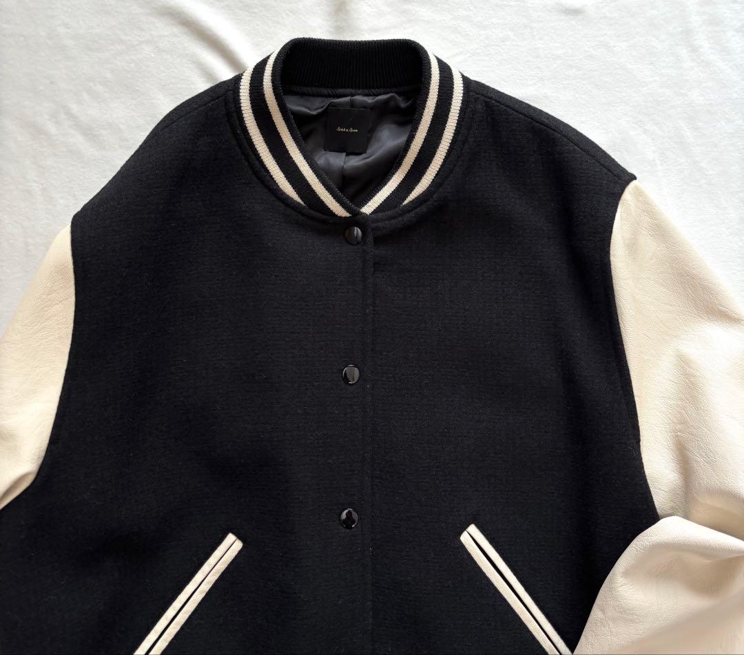 極美品☆スピックアンドスパン　スタンダード　スタジャン　ブラック　38