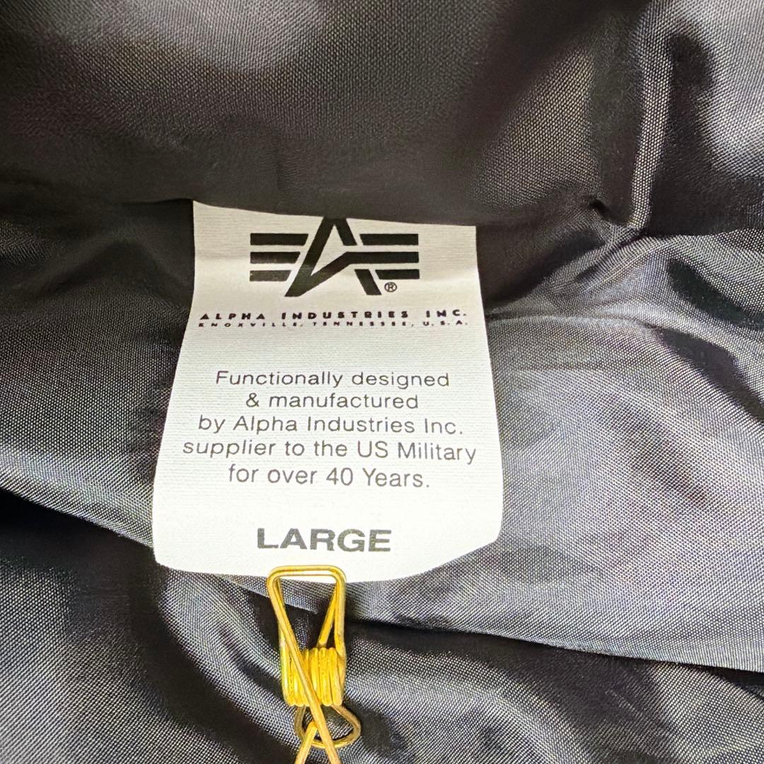 《美品》アルファインダストリーズ N-2B フライトジャケット 短丈 黒 L