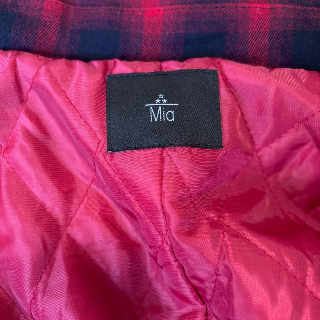 タグ付き】Mia Asterism ファー付きチェックコート - メルカリ