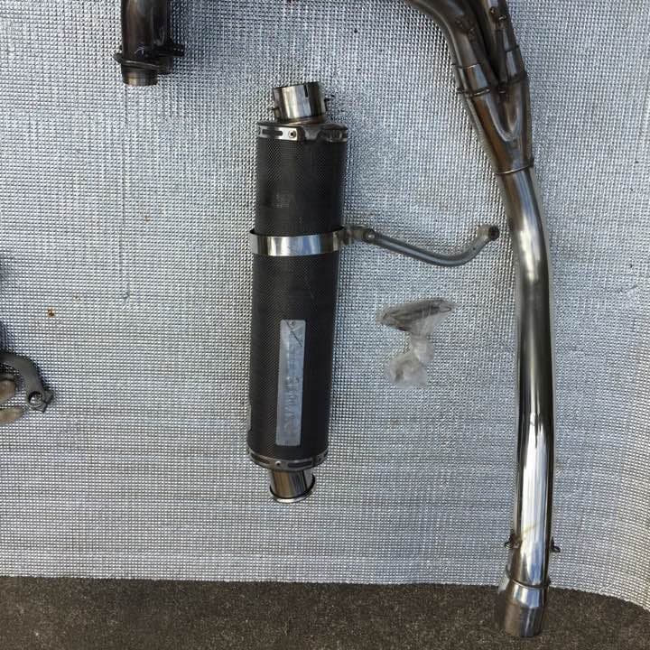 オーバーレーシングカーボンマフラー/xjr400/バイク - メルカリ