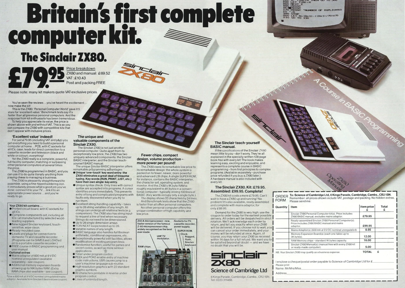 nosher.net - Sinclair advert: Britain's first complete computer
