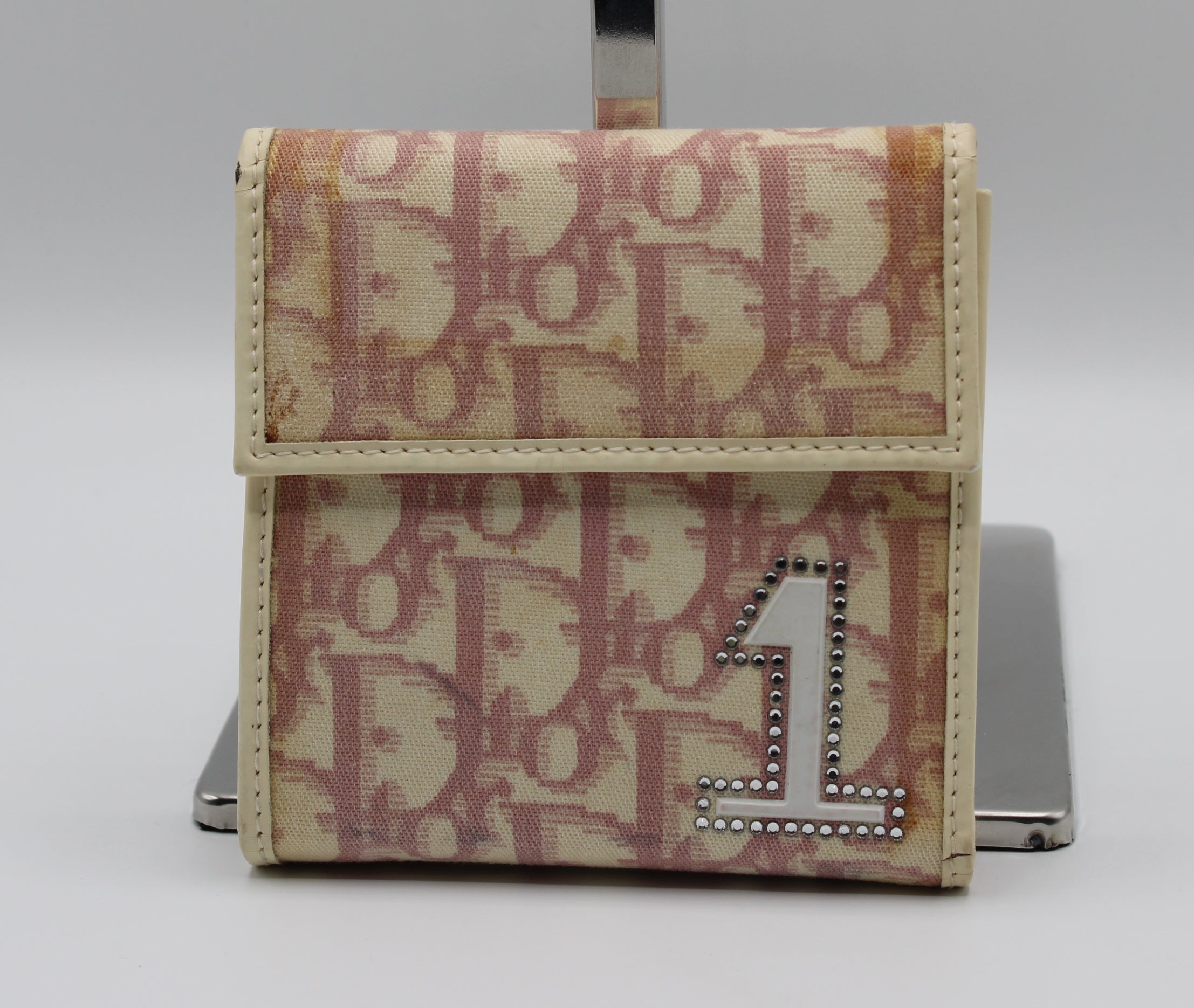 Christian Dior Wallet Trotter Rhinestone Glamour Number 1 Vintage