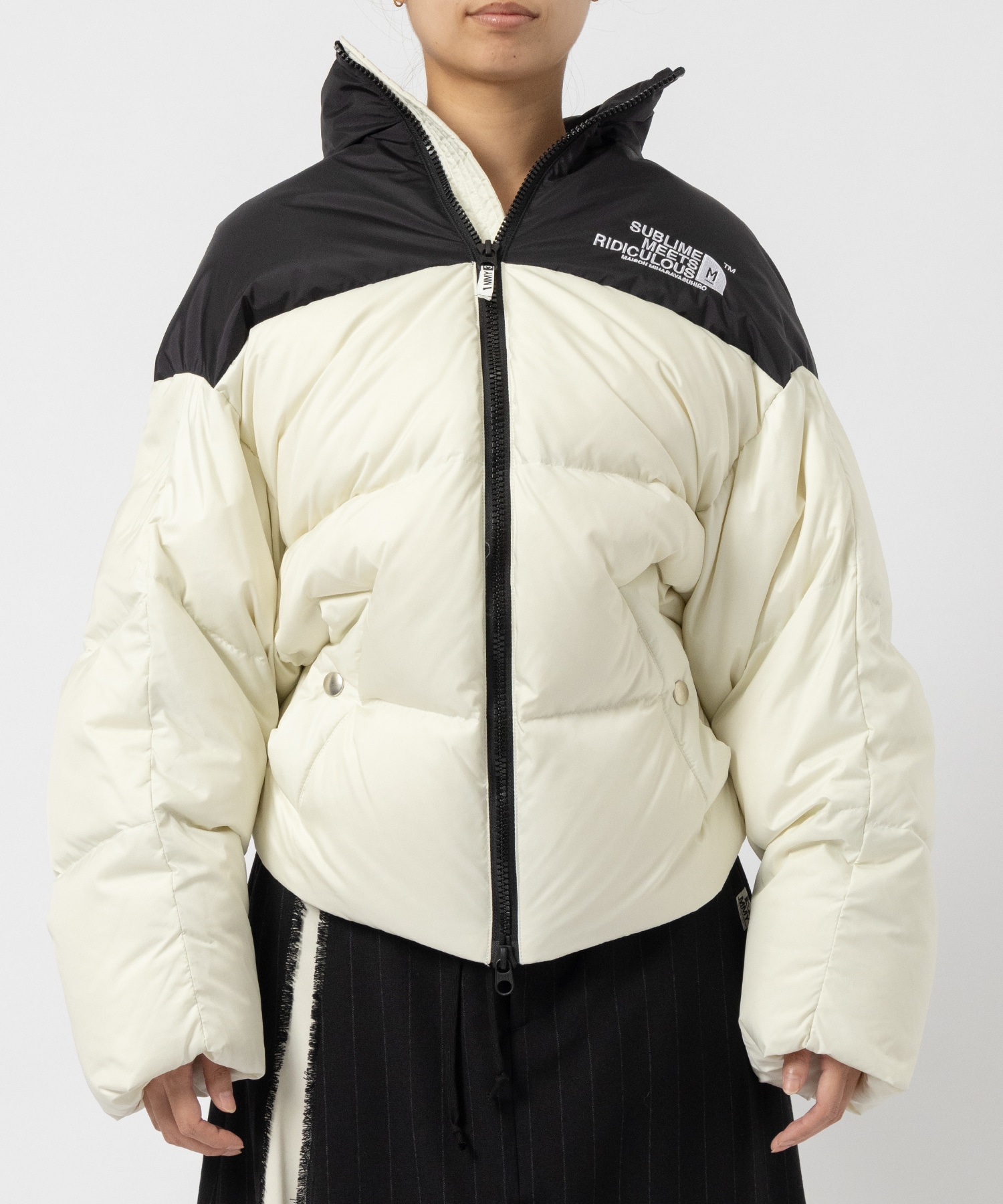 CROPPED DOWN BLOUSON(38 WHITE): Maison MIHARA YASUHIRO: WOMENS